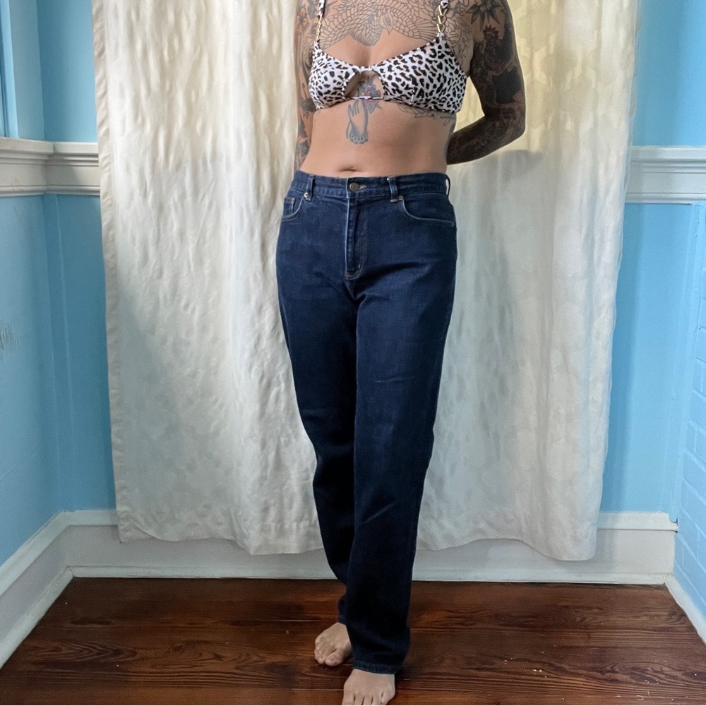 Lauren Ralph Lauren Dark Blue Straight Leg Jeans